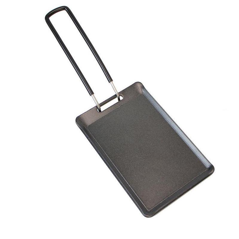 portable nonstick BBQ frying plate, view 2 - MRSLM