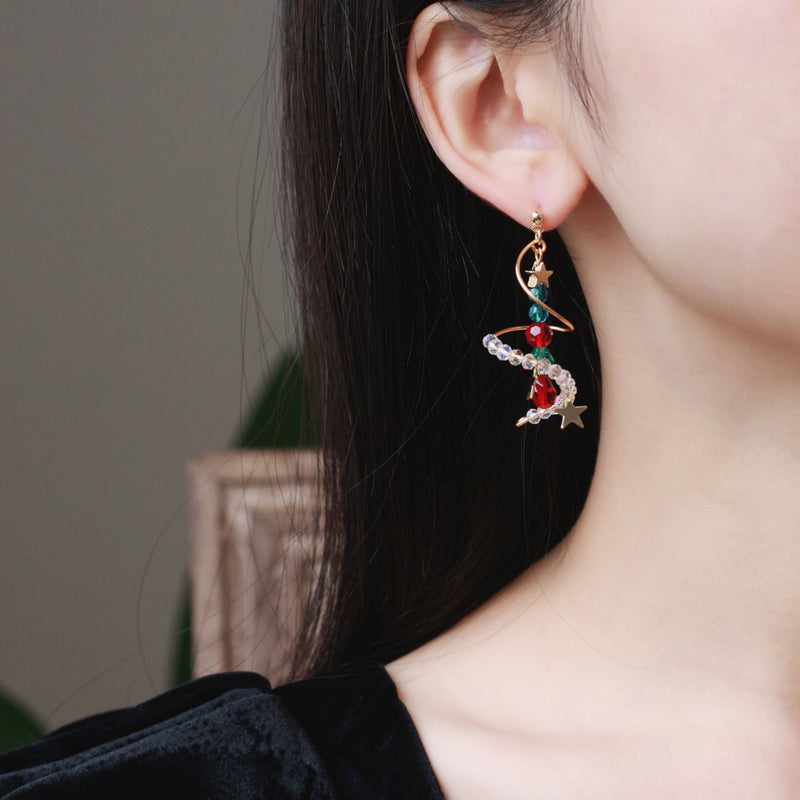 star christmas tree earrings - MRSLM