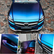 Blue to purple chameleon pearl vinyl wrap, view 5 - MRSLM