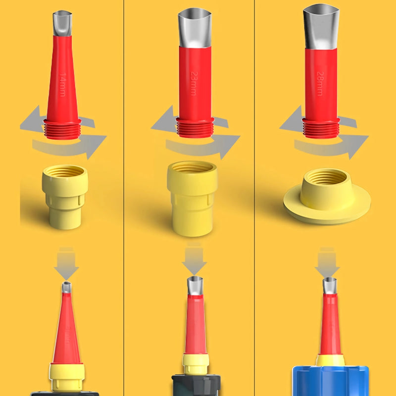 stainless steel caulk nozzle set, view 6 - MRSLM