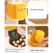automatic pet water feeder and food container, view 10 - MRSLM