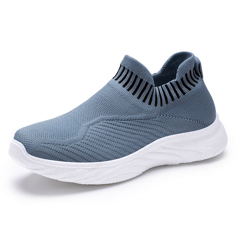 Striped slip-on flat sneakers, view 8 - MRSLM