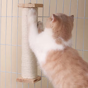 wood wall-mounted cat scratcher, view 4 - MRSLM
