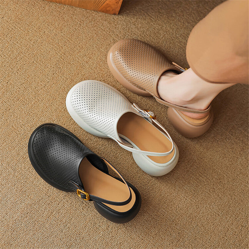 round toe platform heels, view 27 - MRSLM