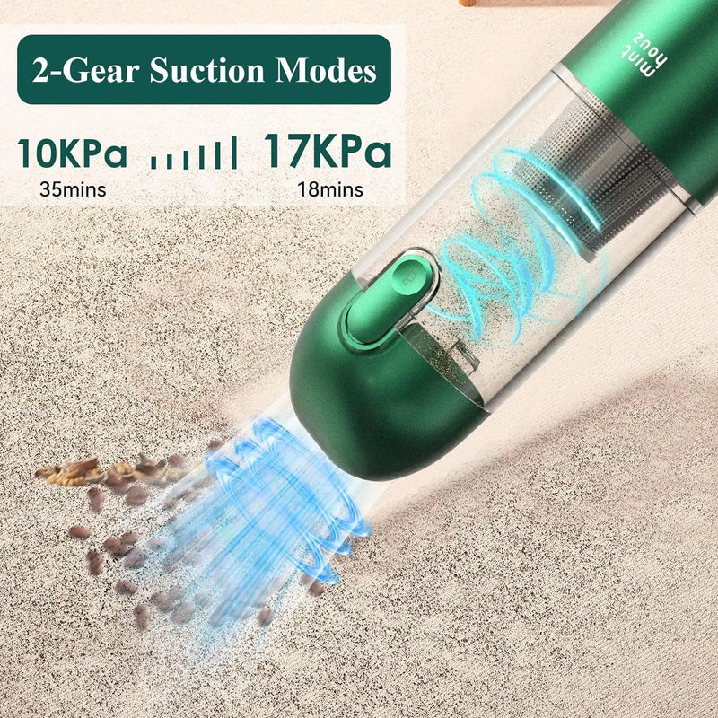 17000 Pa handheld car vacuum cleaner, view 2 - MRSLM