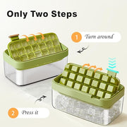 Square ice cube tray with flip-top lid, view 9 - MRSLM
