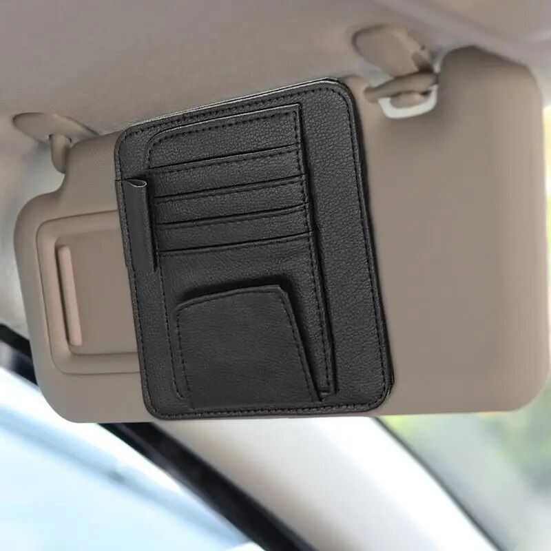 car visor organizer with sunglass clip, view 6 - MRSLM