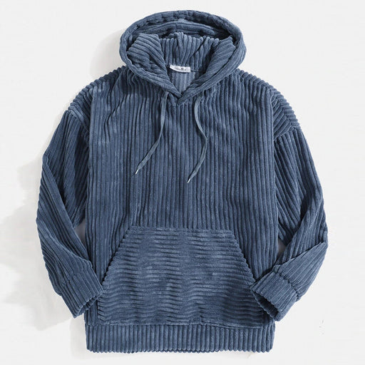 corduroy kangaroo pocket hoodie - MRSLM