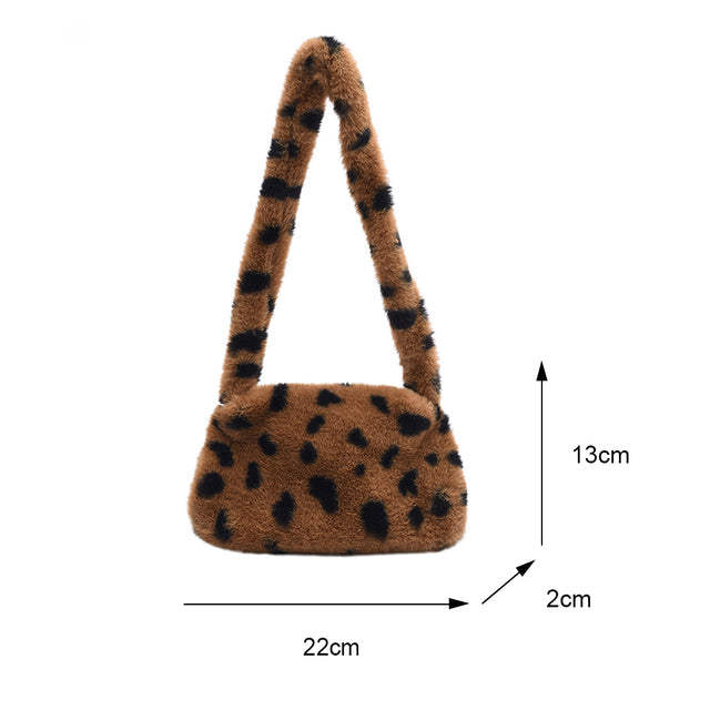 plush shoulder handbag, view 15 - MRSLM