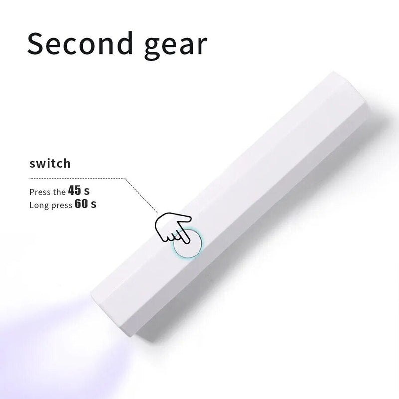 mini UV LED nail dryer, view 7 - MRSLM