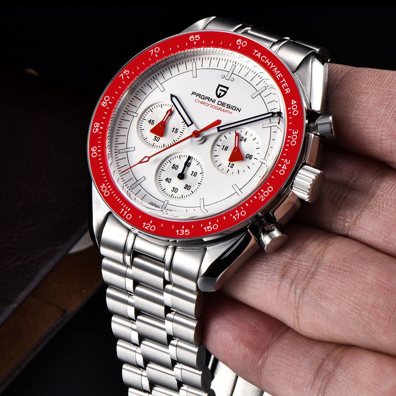 men's quartz chronograph watch, view 7 - MRSLM