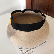 mixed color wool beret for women, view 3 - MRSLM