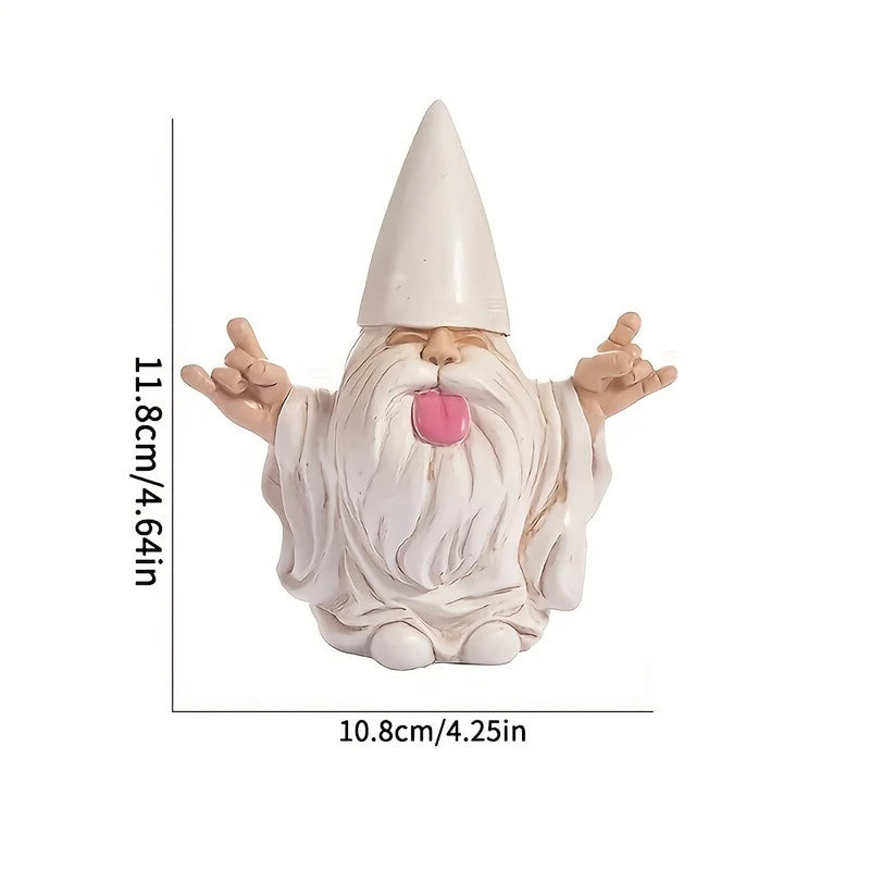 rocker gnome garden statue, view 8 - MRSLM