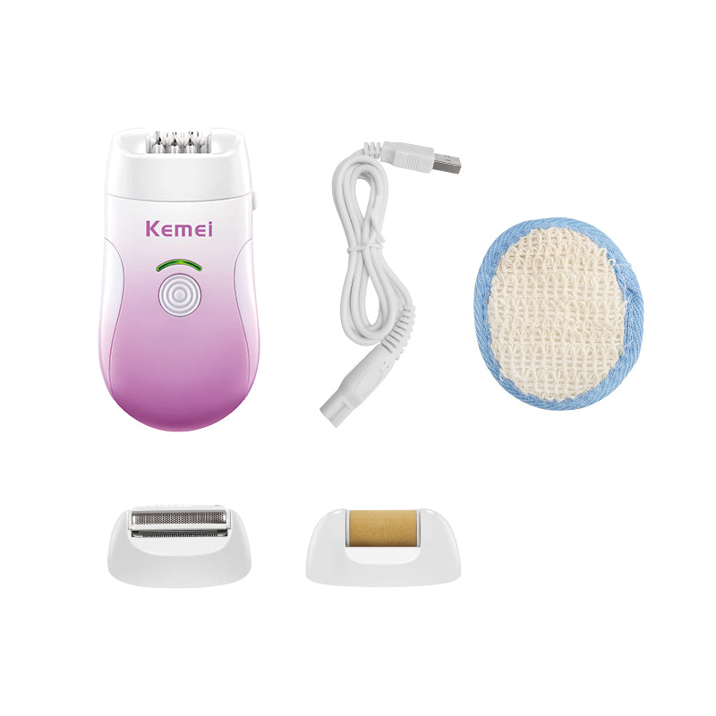 rechargeable 3-in-1 hair removal epilator, view 2 - MRSLM