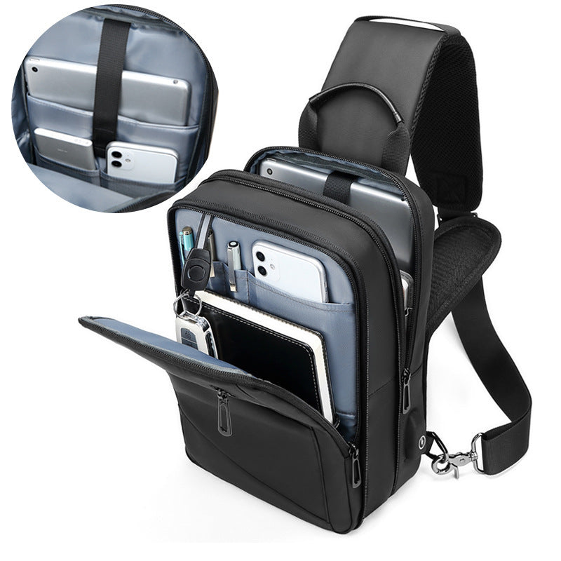 casual one-shoulder messenger bag, view 5 - MRSLM