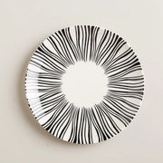 geometric pattern ceramic dinner plate set, view 7 - MRSLM