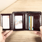 men's leather wallet, view 2 - MRSLM