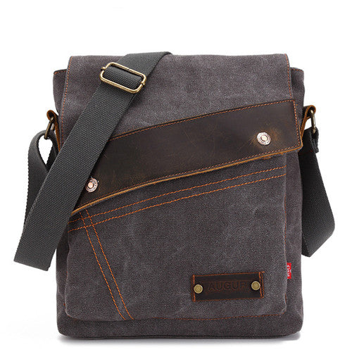 retro canvas vertical crossbody bag, view 11 - MRSLM