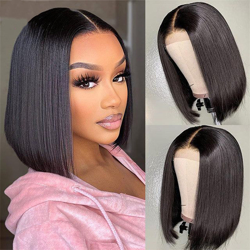short straight lace front wig, view 6 - MRSLM