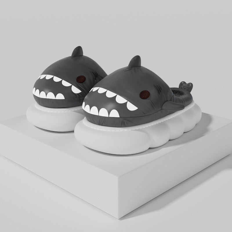 cartoon shark home slippers, view 4 - MRSLM
