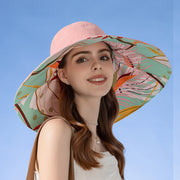 Large brim women's sun hat, view 3 - MRSLM