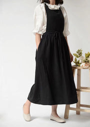 Solid cotton kitchen apron, view 8 - MRSLM