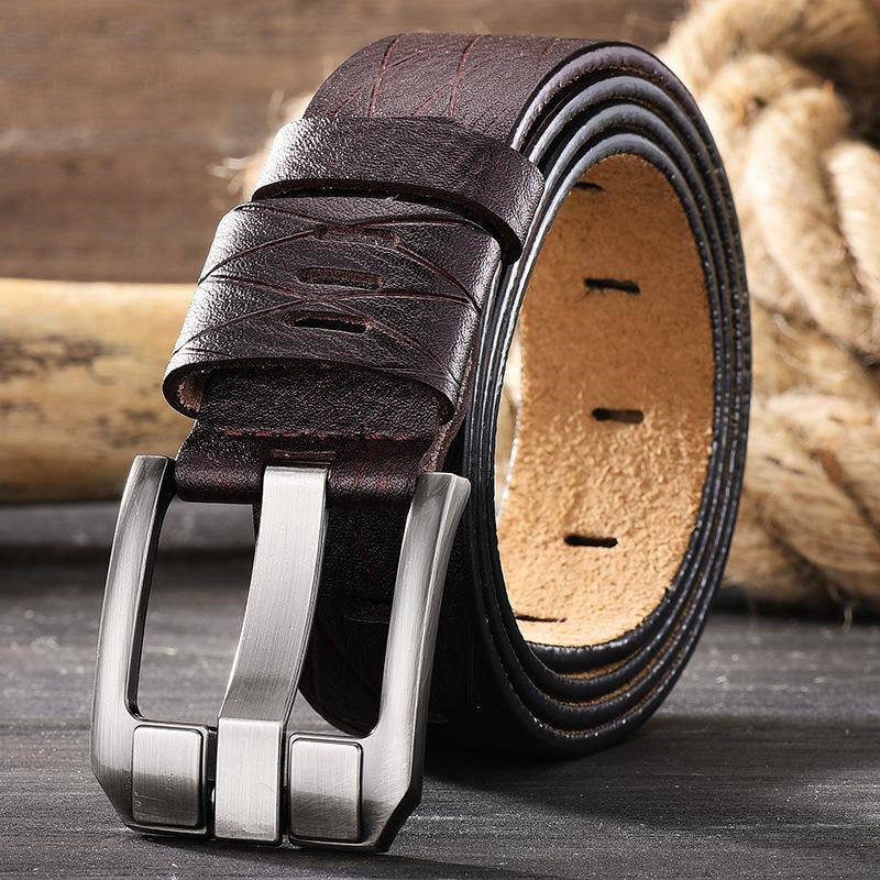 men's leather belt, view 5 - MRSLM