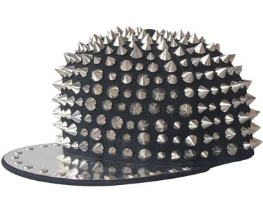 punk pointed rivet hip hop hat, view 2 - MRSLM