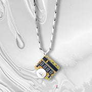 Steampunk clock module chain necklace, view 2 - MRSLM