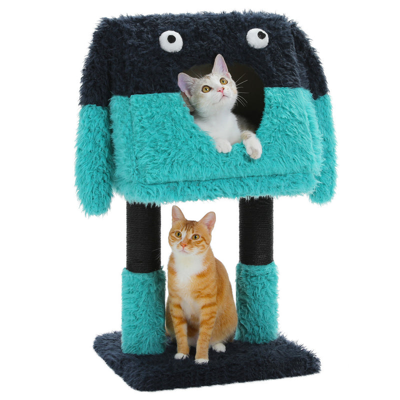 monster cat tree with condos, view 3 - MRSLM