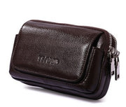 men's leather waist pack, view 9 - MRSLM