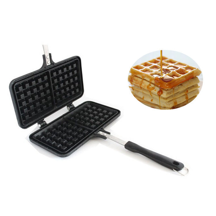 black non-stick waffle mold, view 3 - MRSLM