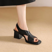 genuine leather summer sandals, view 4 - MRSLM