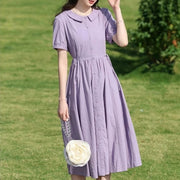 french tea break short-sleeve dress - MRSLM