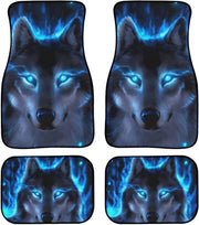 blue wolf car floor mats, view 2 - MRSLM