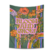 70s retro rainbow flower tapestry, view 8 - MRSLM