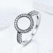 S925 silver simple inlaid ring, view 2 - MRSLM