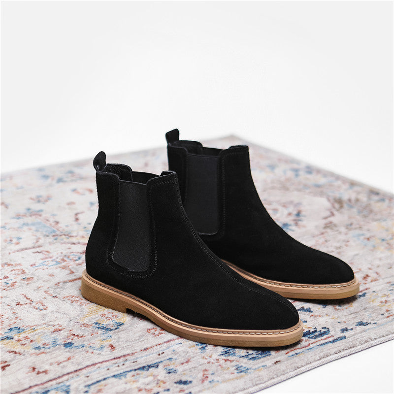 men's leather ankle Chelsea boots, view 2 - MRSLM