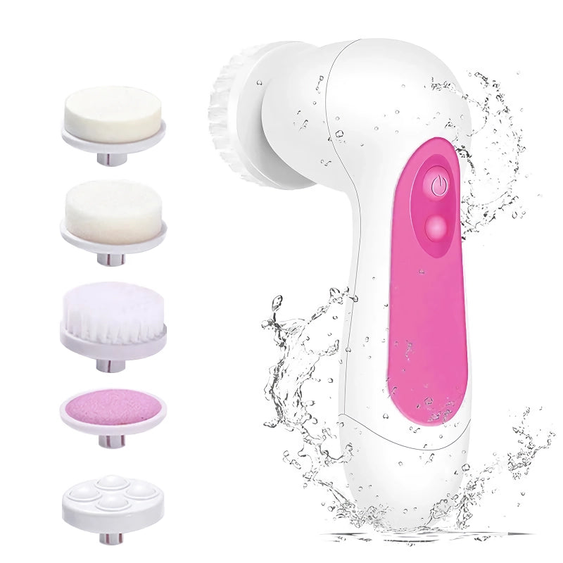 5-in-1 electric facial cleansing brush, view 2 - MRSLM