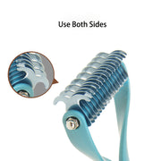 double-sided pet fur knot cutter comb, view 5 - MRSLM
