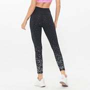 Star print quick-drying yoga pants, view 5 - MRSLM