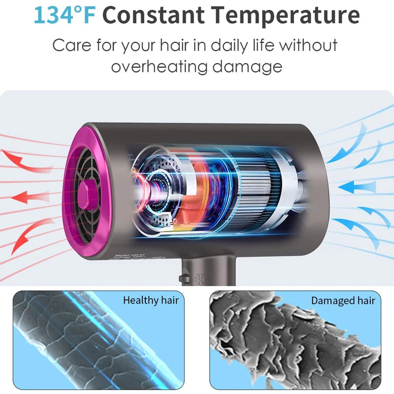 foldable hair dryer, view 6 - MRSLM