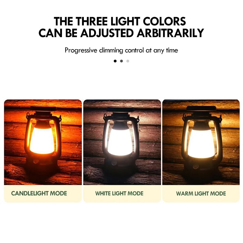 retro horse LED lantern, view 6 - MRSLM