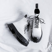 men's white dress ankle boots, view 5 - MRSLM