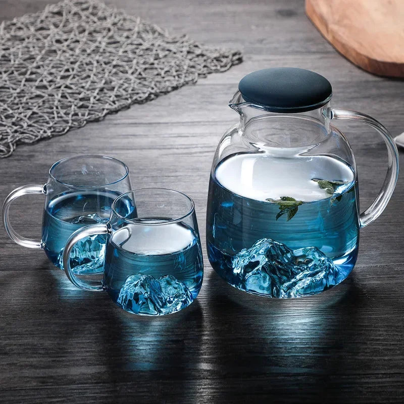 mountain gradient glass jug, view 5 - MRSLM
