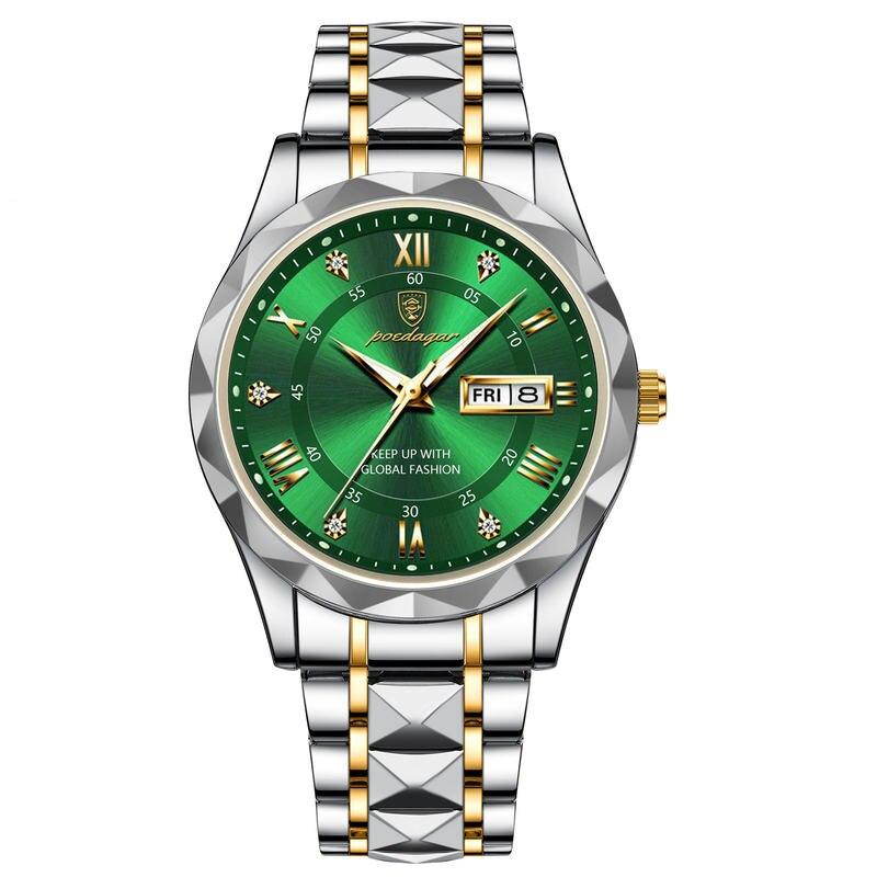 stainless steel quartz men's watch, view 4 - MRSLM
