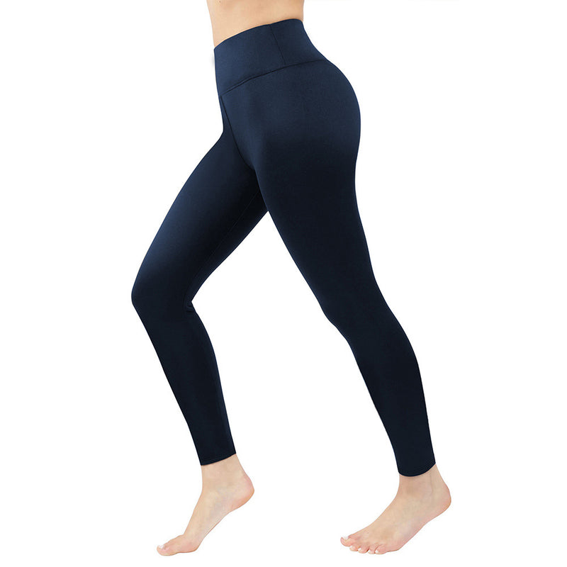 Women's high-waist fleece-lined leggings, view 5 - MRSLM