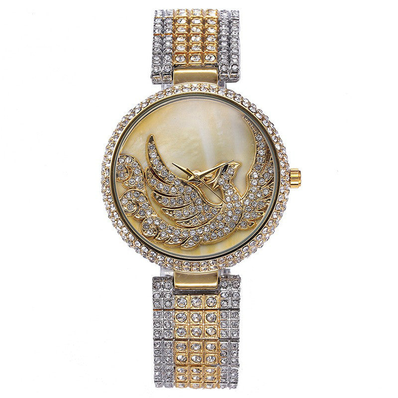 phoenix rhinestone watch, view 4 - MRSLM