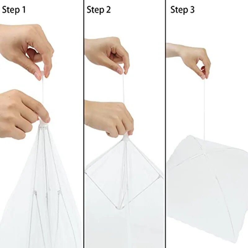 Lace-Trimmed Foldable Mesh Food Cover