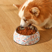 anti-tipping stainless steel pet bowl, view 3 - MRSLM